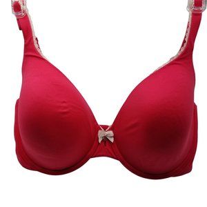 Victoria Secret Bra Body by Victoria 34DDD Wire Padded Seamless Bright Hot Pink